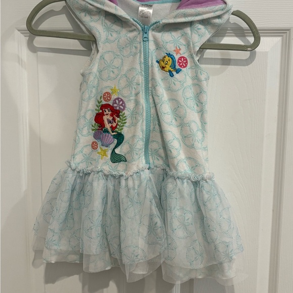 Disney Other - Little Mermaid Hooded Towel Dress with Embroidery